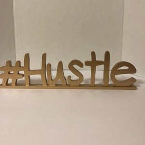 #hustle Wooden Sign